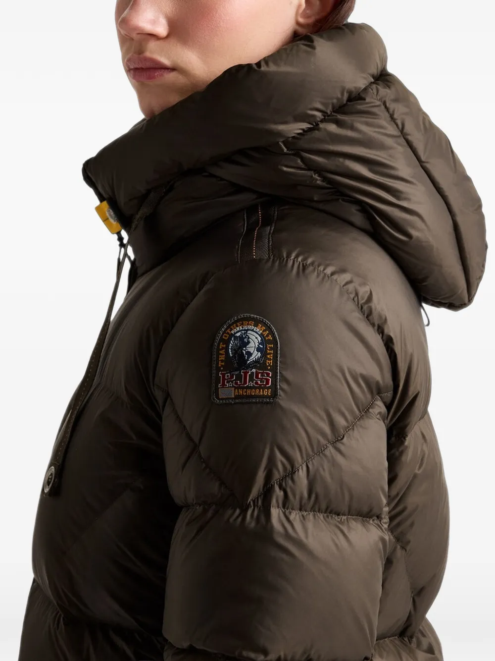 Parajumpers Janet quilted hooded jacket Bruin
