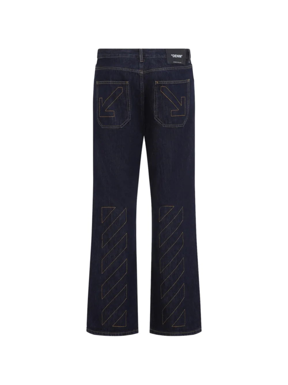 Off-White Jeans met Arrows-borduurwerk Blauw