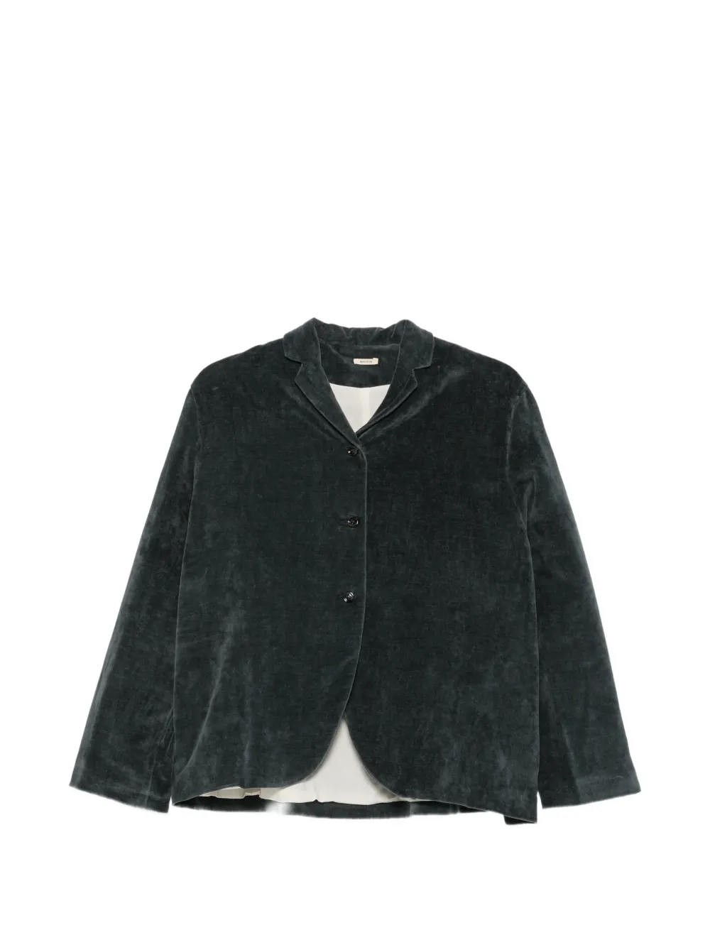 Apuntob Button-up Notched-lapel Blazer In Blue