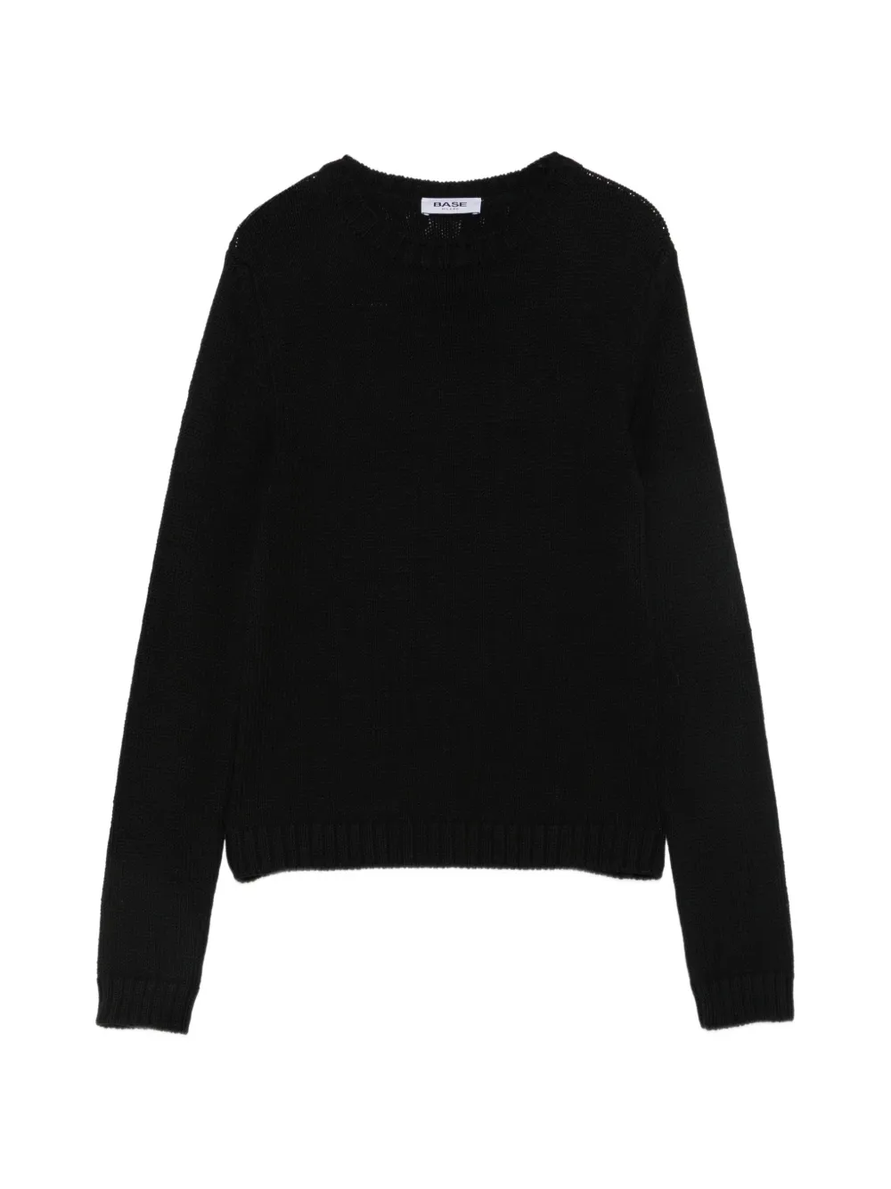 base ribbed-knit crew-neck sweater - Noir
