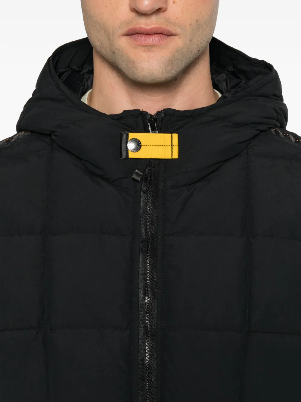Parajumpers quilted hooded jacket Zwart