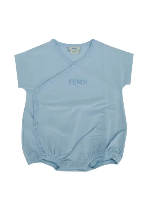 Fendi Kids logo-print bodysuit