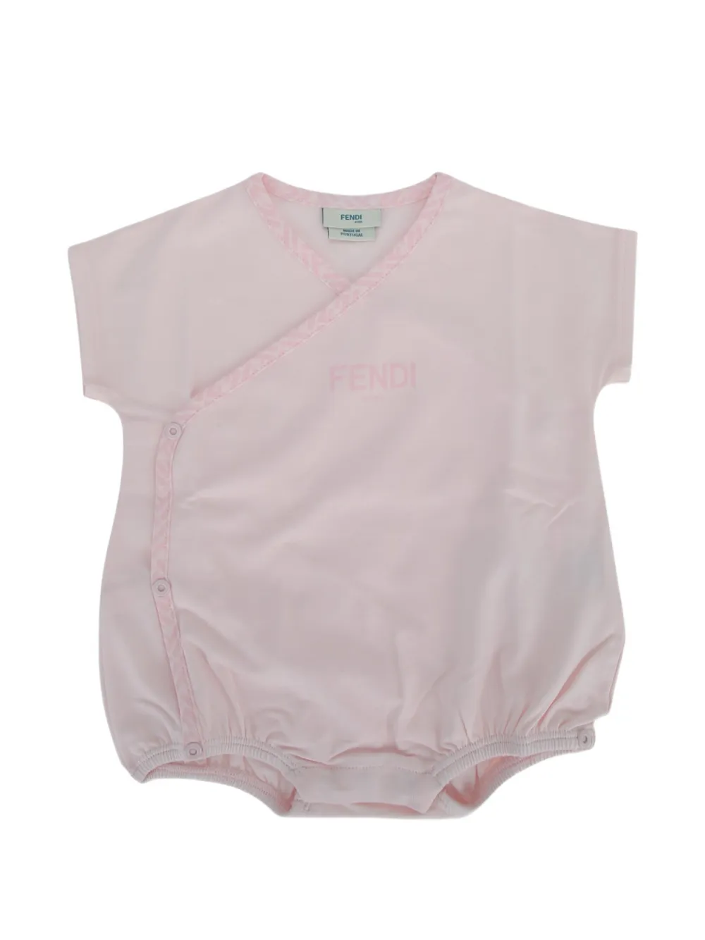 Fendi Kids body à logo imprimé - Rose Fendi Kids body à logo imprimé - Rose