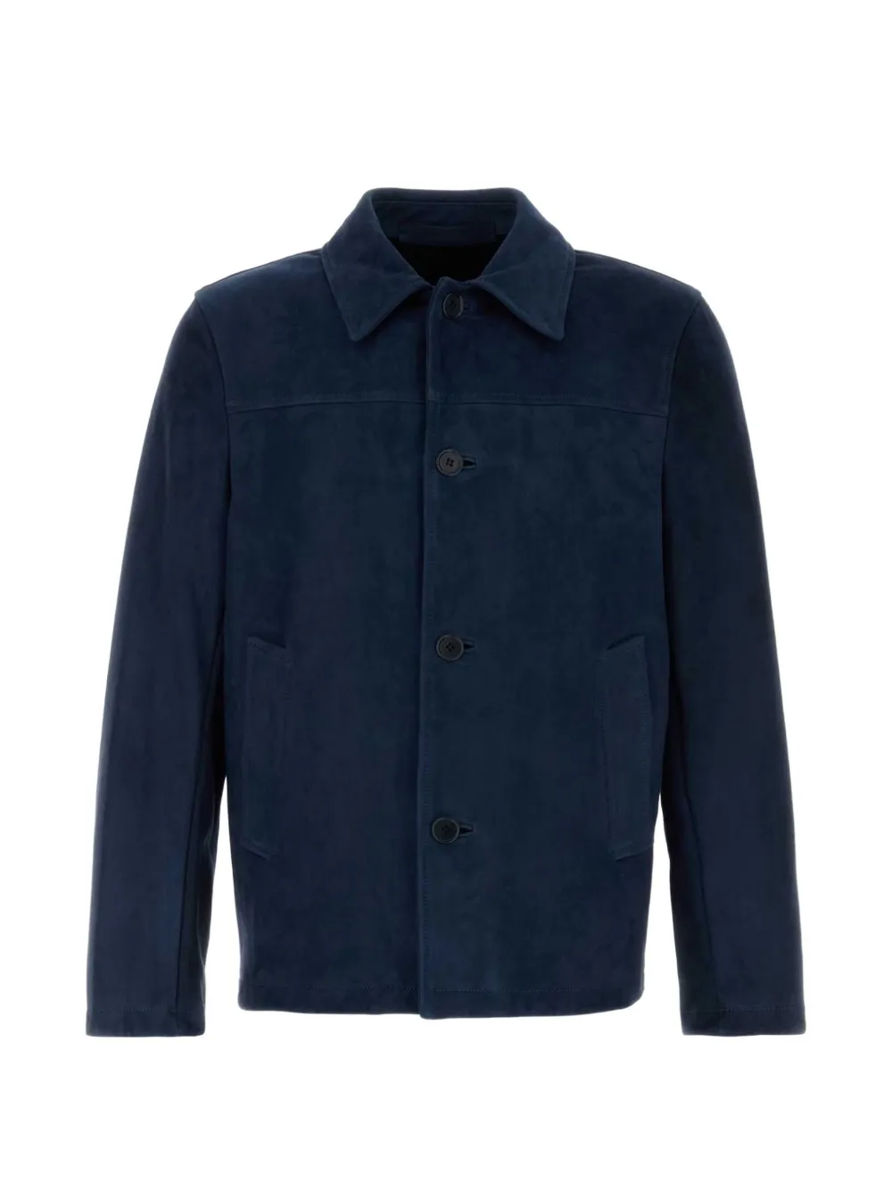 Salvatore Santoro button-up suede jacket - Blu