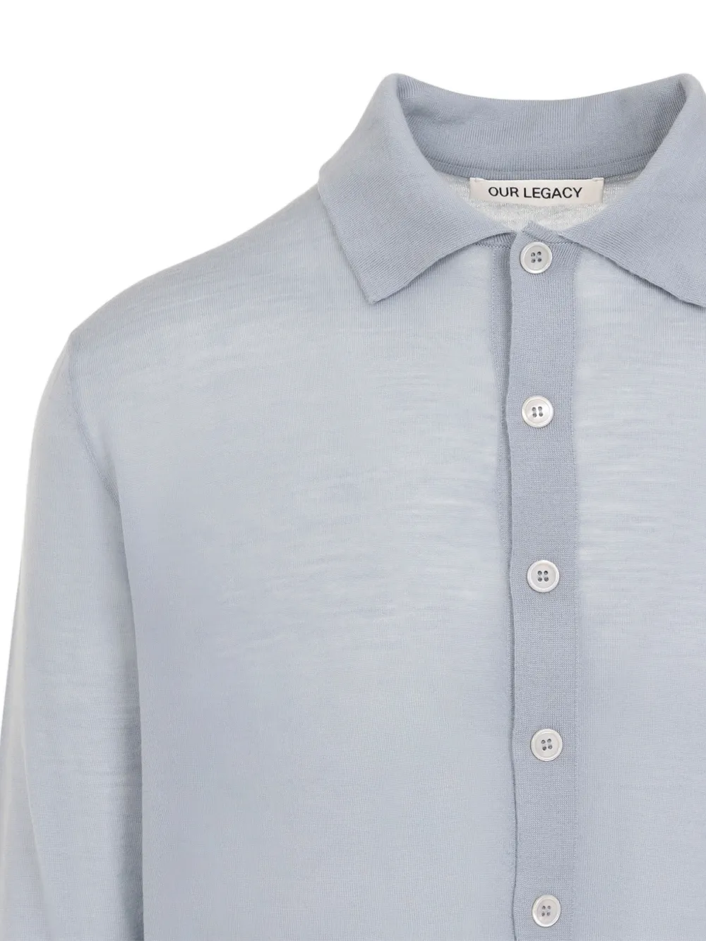 OUR LEGACY Fall polovest met knopen Blauw
