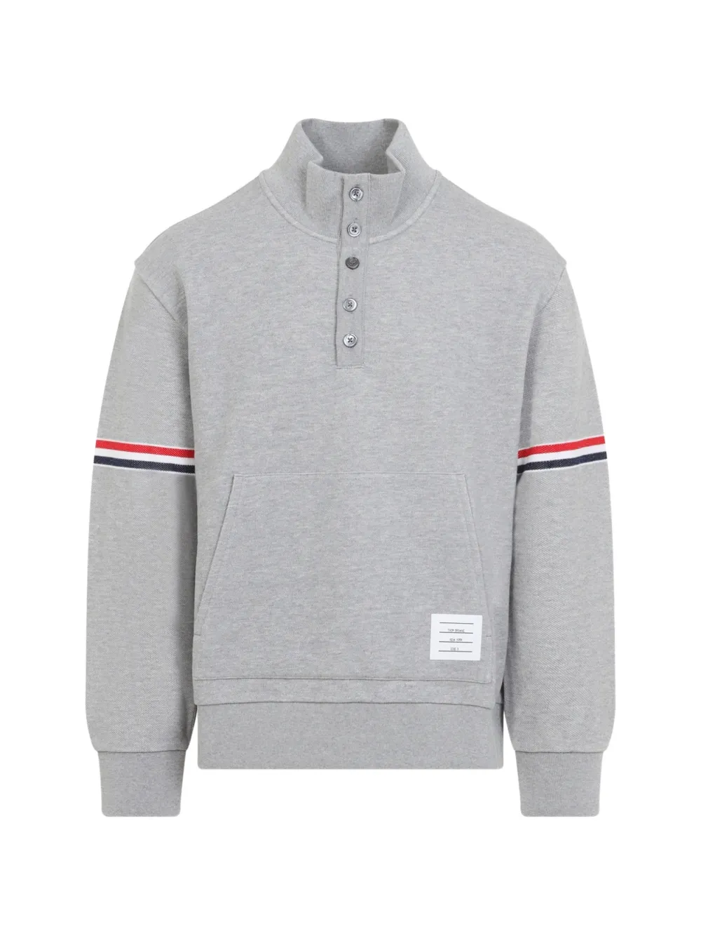Thom Browne RWB-stripe sweatshirt - Grigio