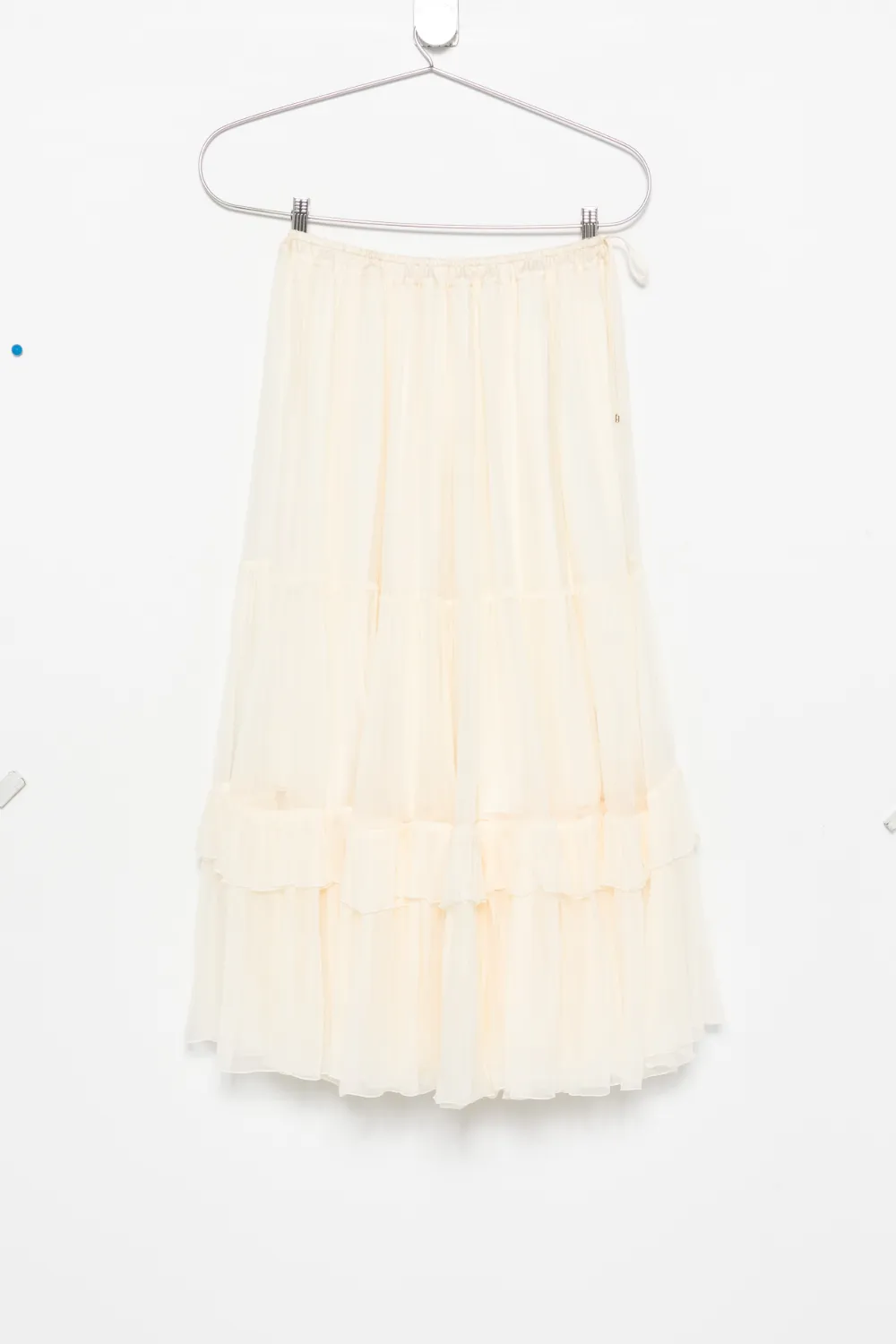 Chloé tiered ruffled maxi skirt - Toni neutri