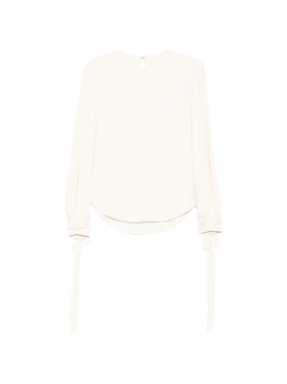 Alberta Ferretti crew-neck blouse - Toni neutri