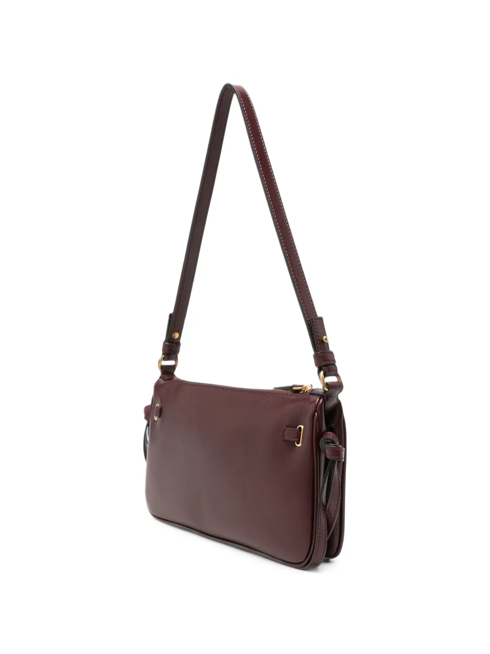 Chloé mini Paddington padlock-detail leather tote bag Rood