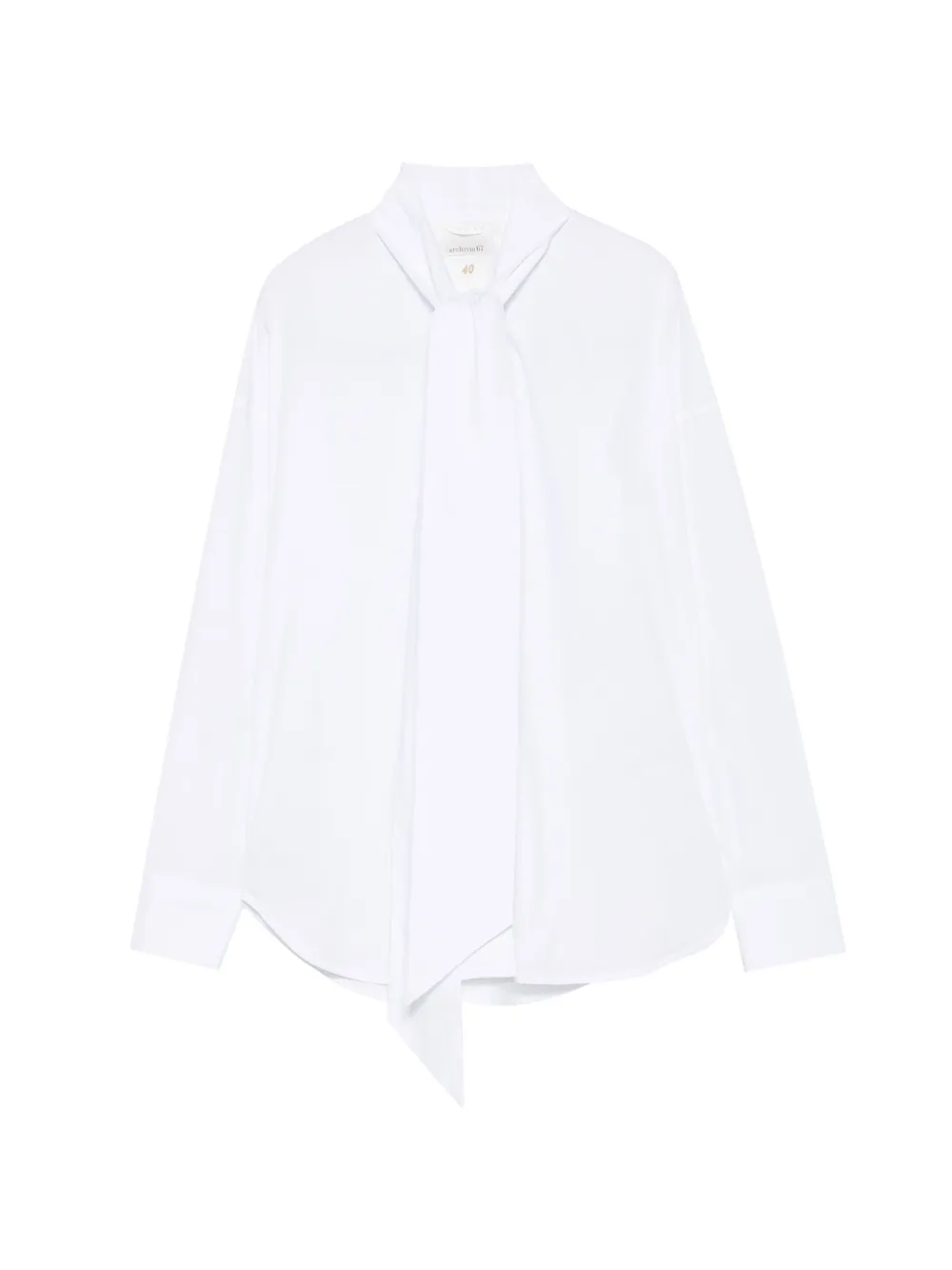 ARCHIVIO 67 pussy-bow long-sleeve shirt - Weiß