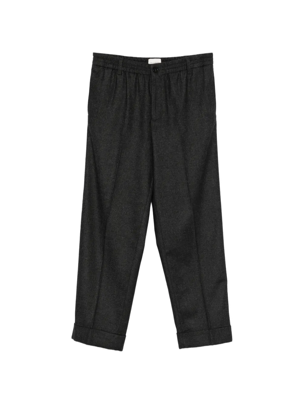 Closed elasticated-waistband trousers