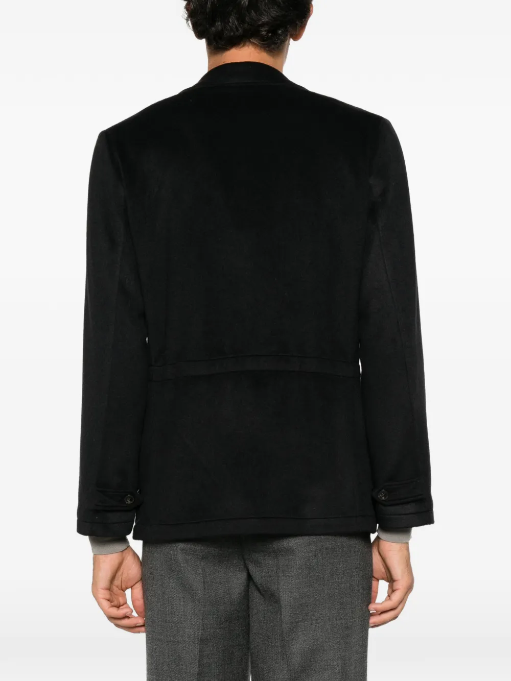 Boglioli Button-up jack Zwart