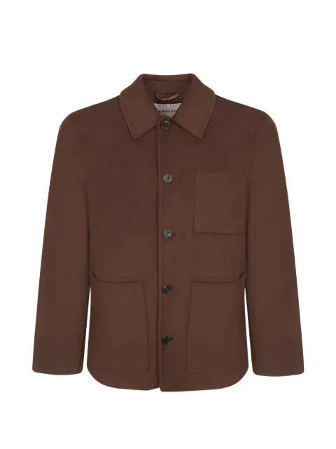 AMARANTO  buttoned patch-pocket shirt
