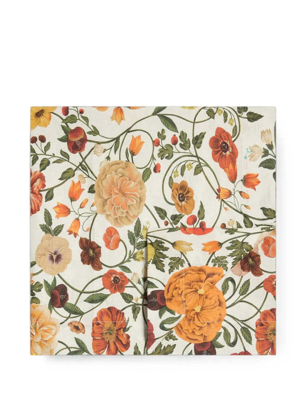 La DoubleJ nappe Botticelli à fleurs - Tons neutres La DoubleJ nappe Botticelli à fleurs - Tons neutres