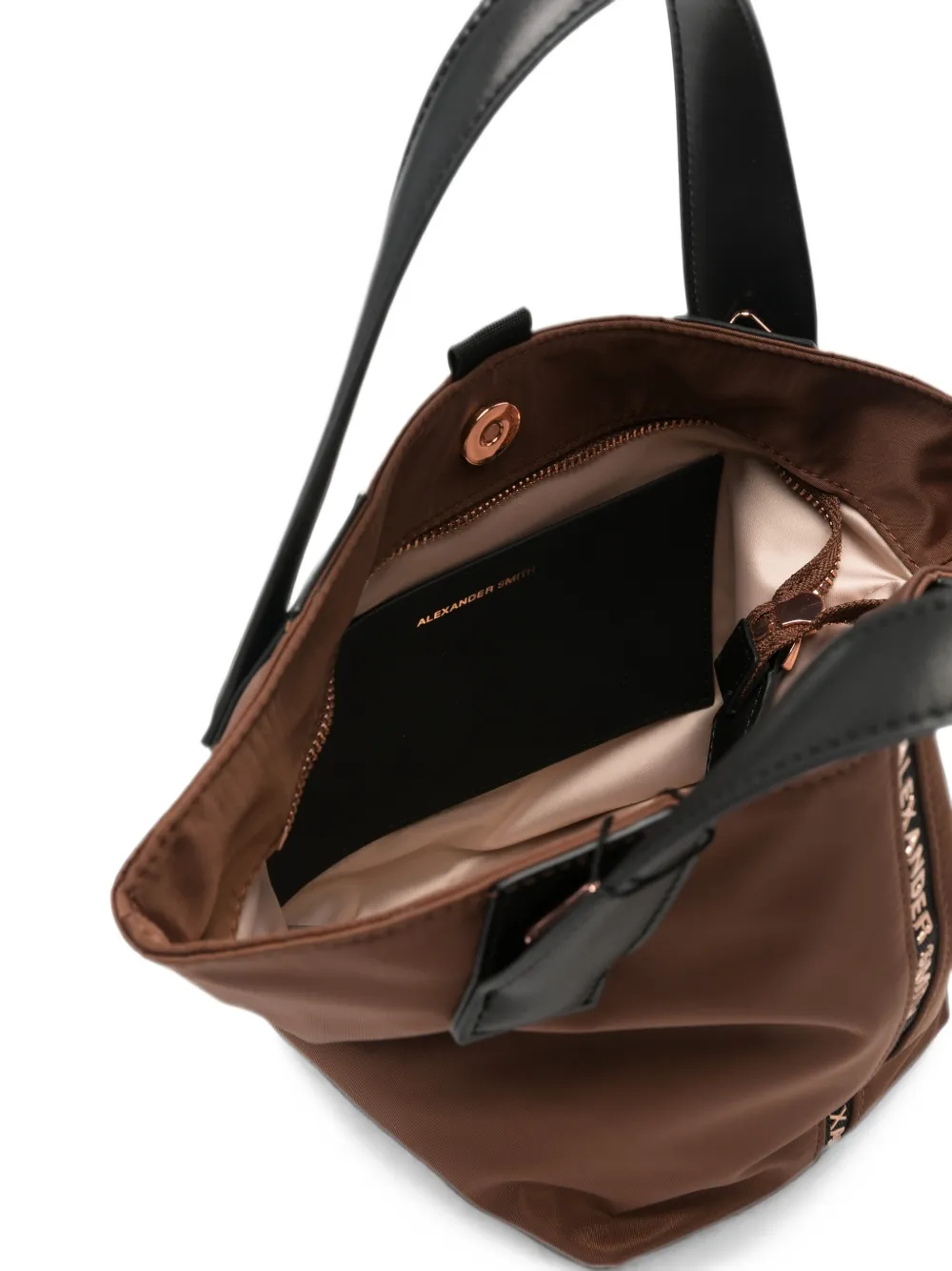 Alexander Smith Kleine Lauren shopper verfraaid met logo Bruin
