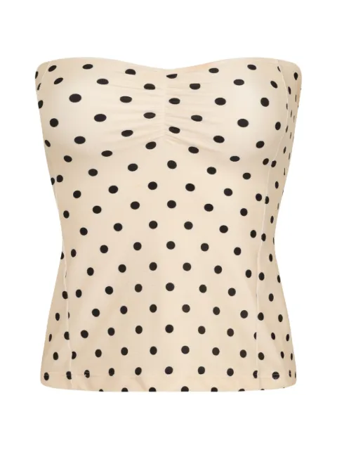 Triya Blusa Marina com estampa de poás