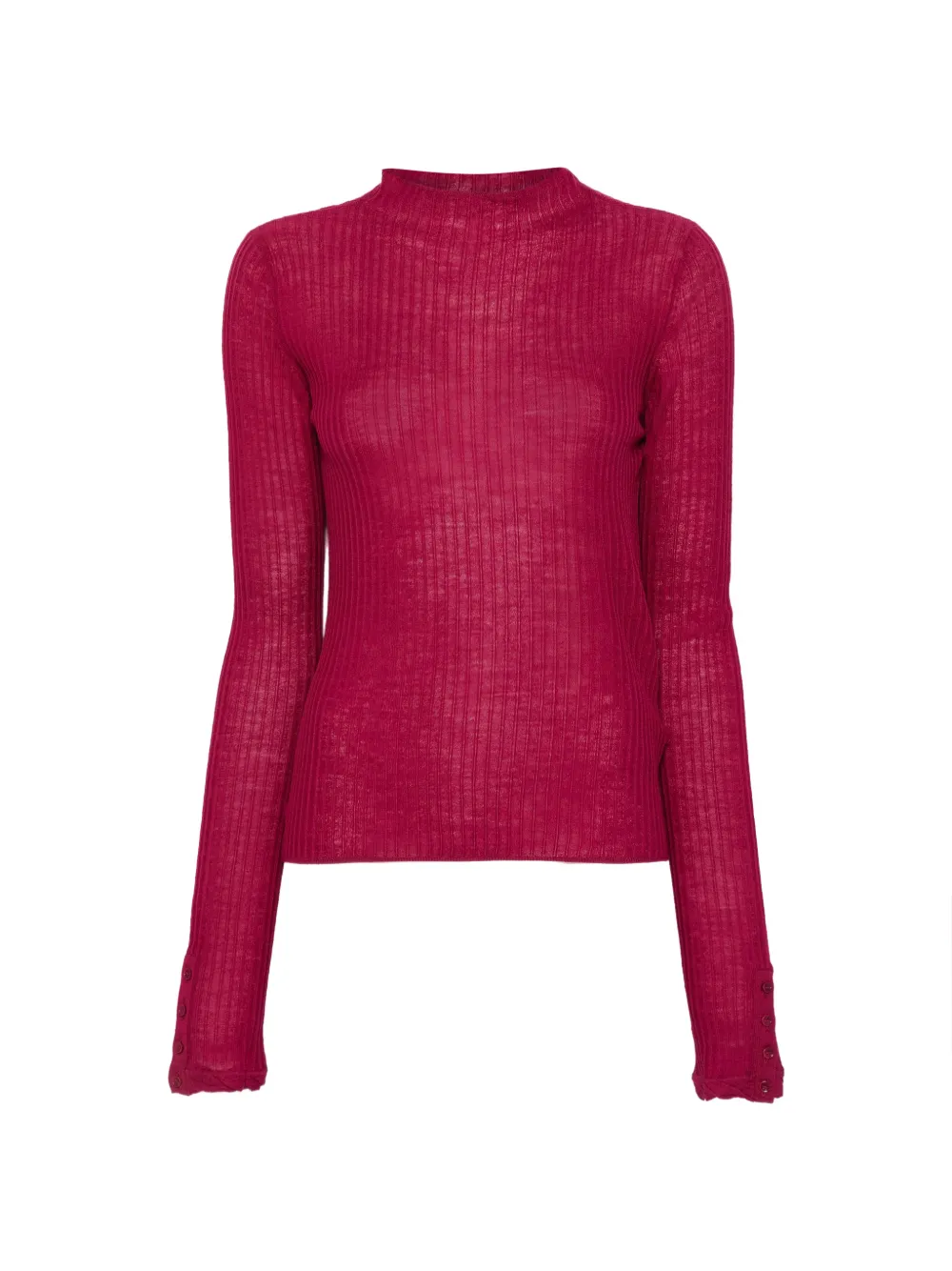 Patrizia Pepe ribbed-knit mock-neck sweater
