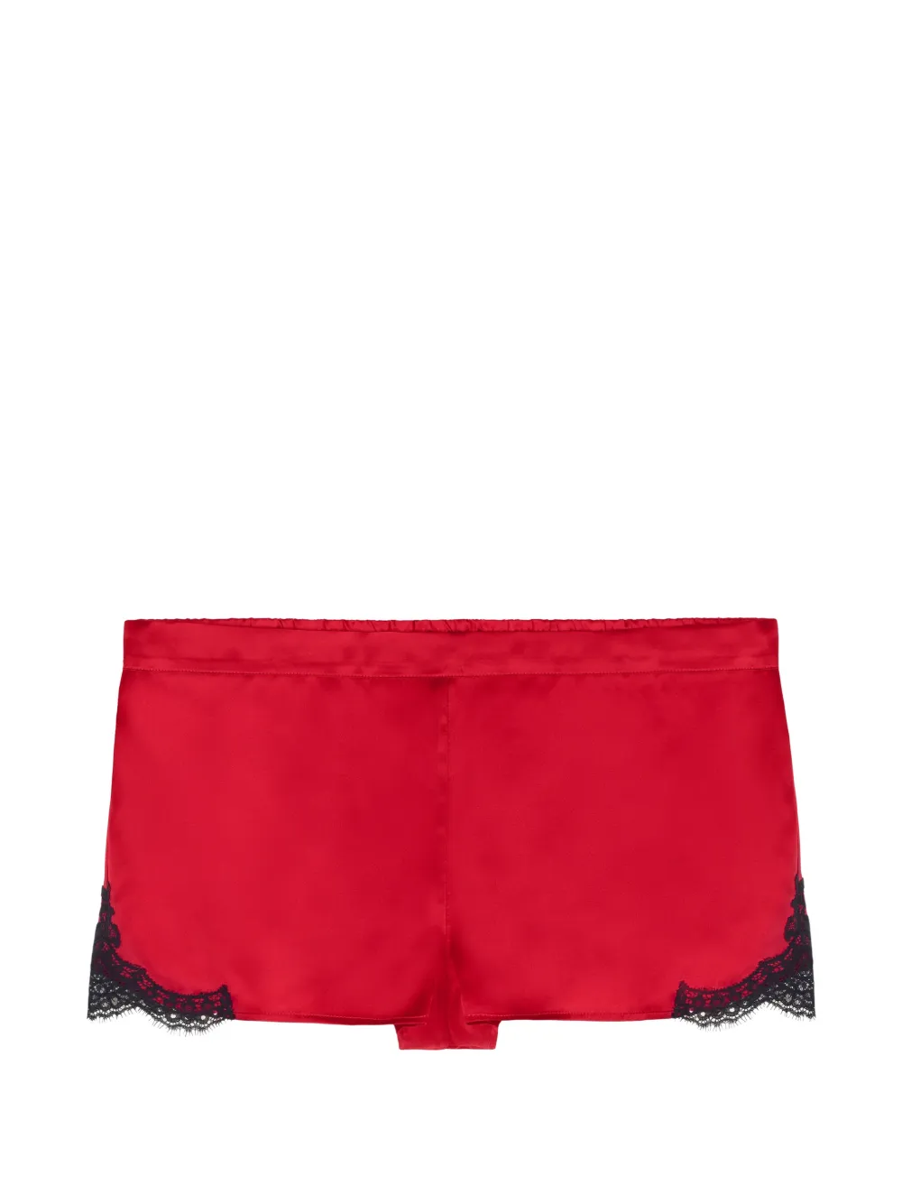 Aubade pyjama Toi mon Amour bordé de dentelle - Rouge