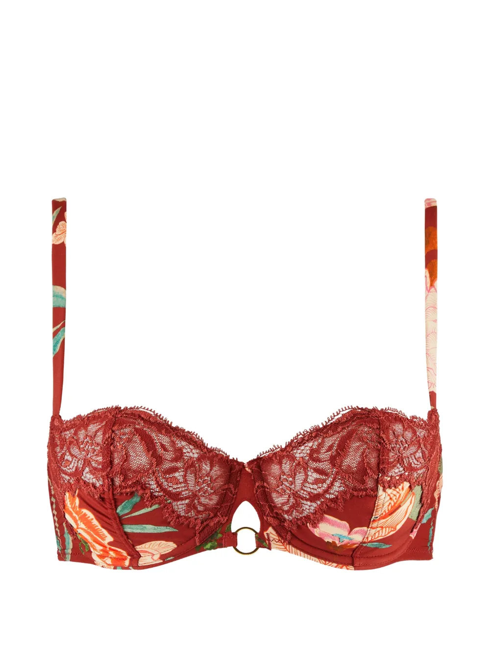 Aubade Sweet Folk floral-print lace-trim bra
