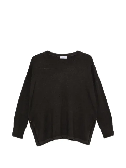 base long-sleeve side-slit sweater