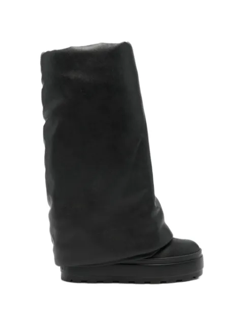 Casadei foldover-detail platform boots