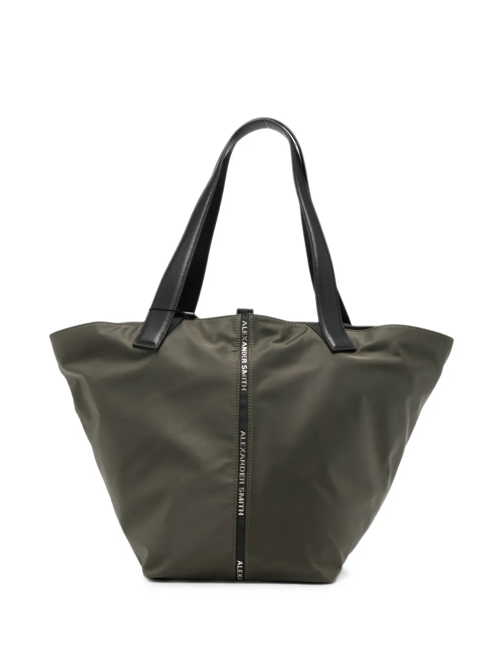 Alexander Smith large Laurent logo-tape leather tote bag