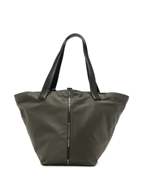 Alexander Smith large Laurent logo-tape leather tote bag