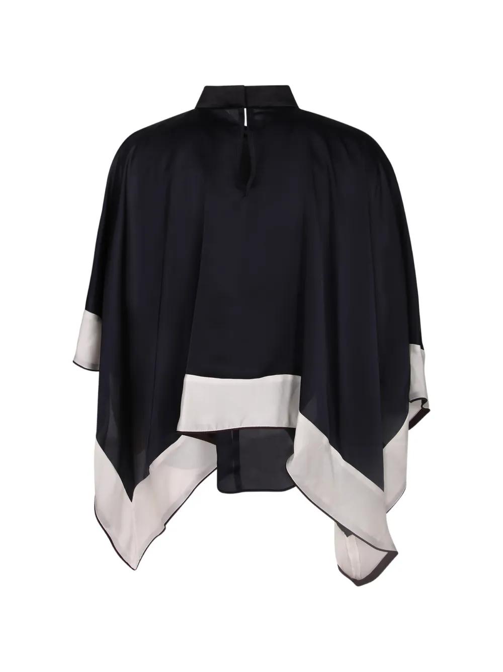sacai Gelaagde top met colourblocking Bruin