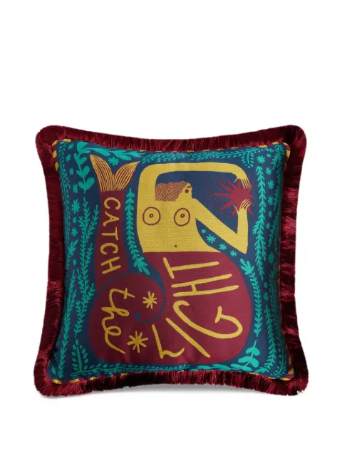 La DoubleJ x Tabby Booth jacquard cushion