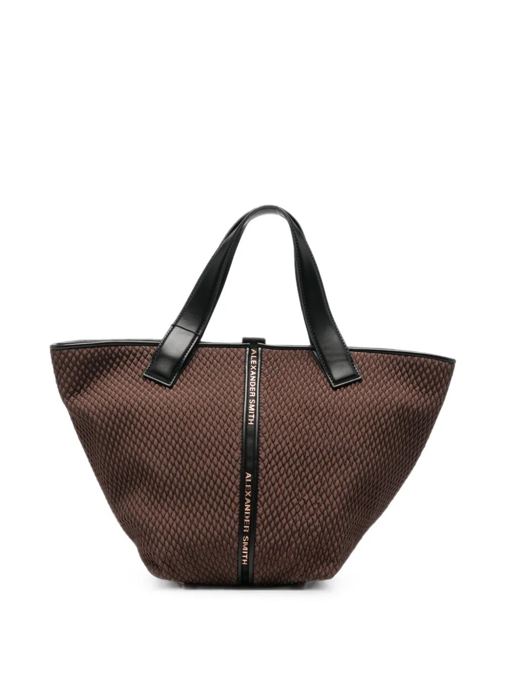 Alexander Smith Medium Lauren Logo-embellishment Tote Bag In Brown