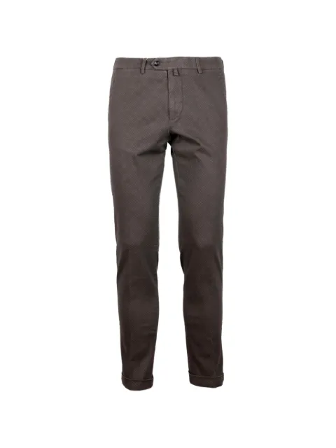 b settecento micro-patterned tailored trousers