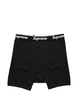 Supreme スパイダーマンプリント ボクサーパンツ 2枚組 | ブラック