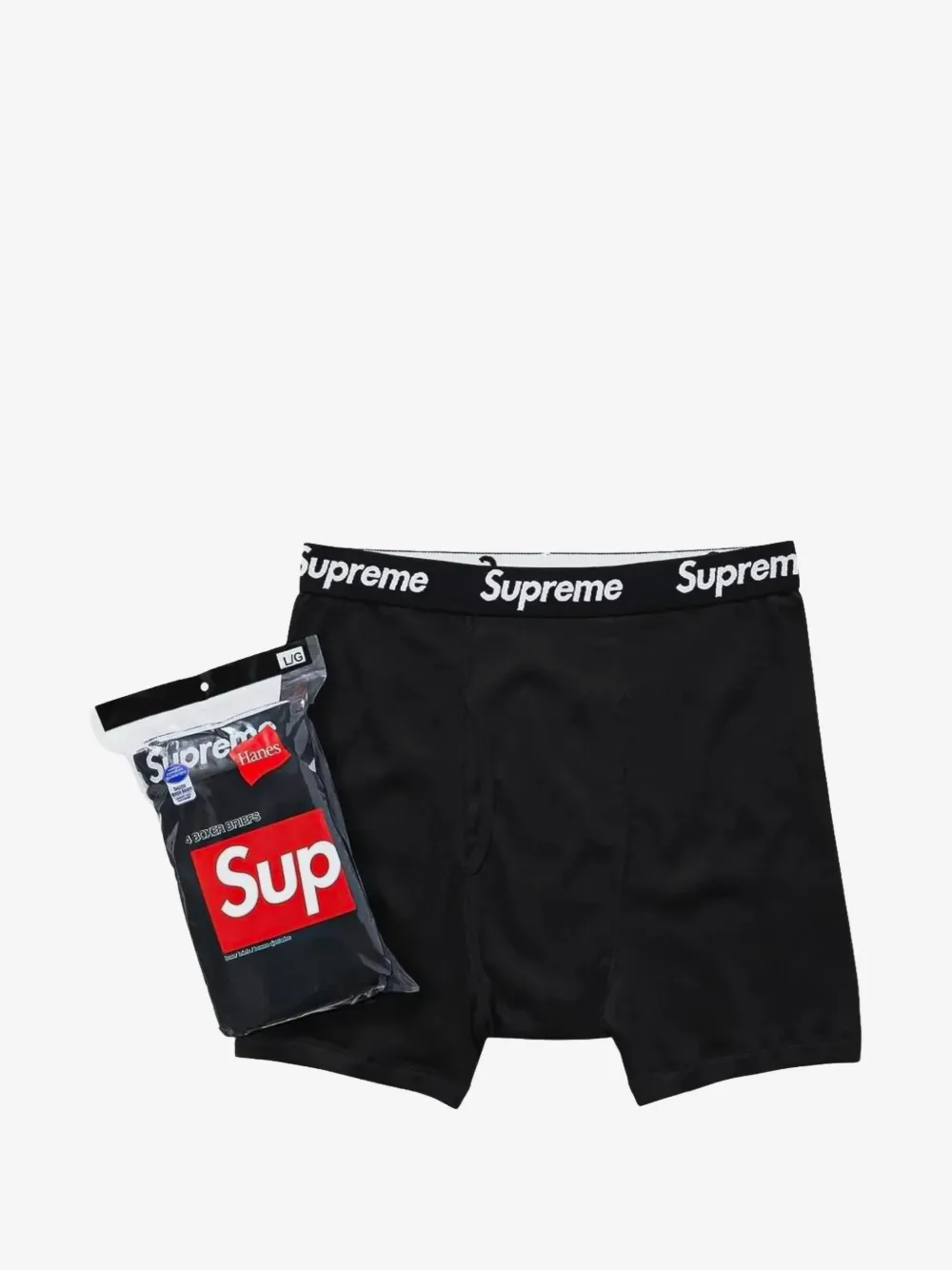 Hanes logo-waistband boxer, image 3 of 3