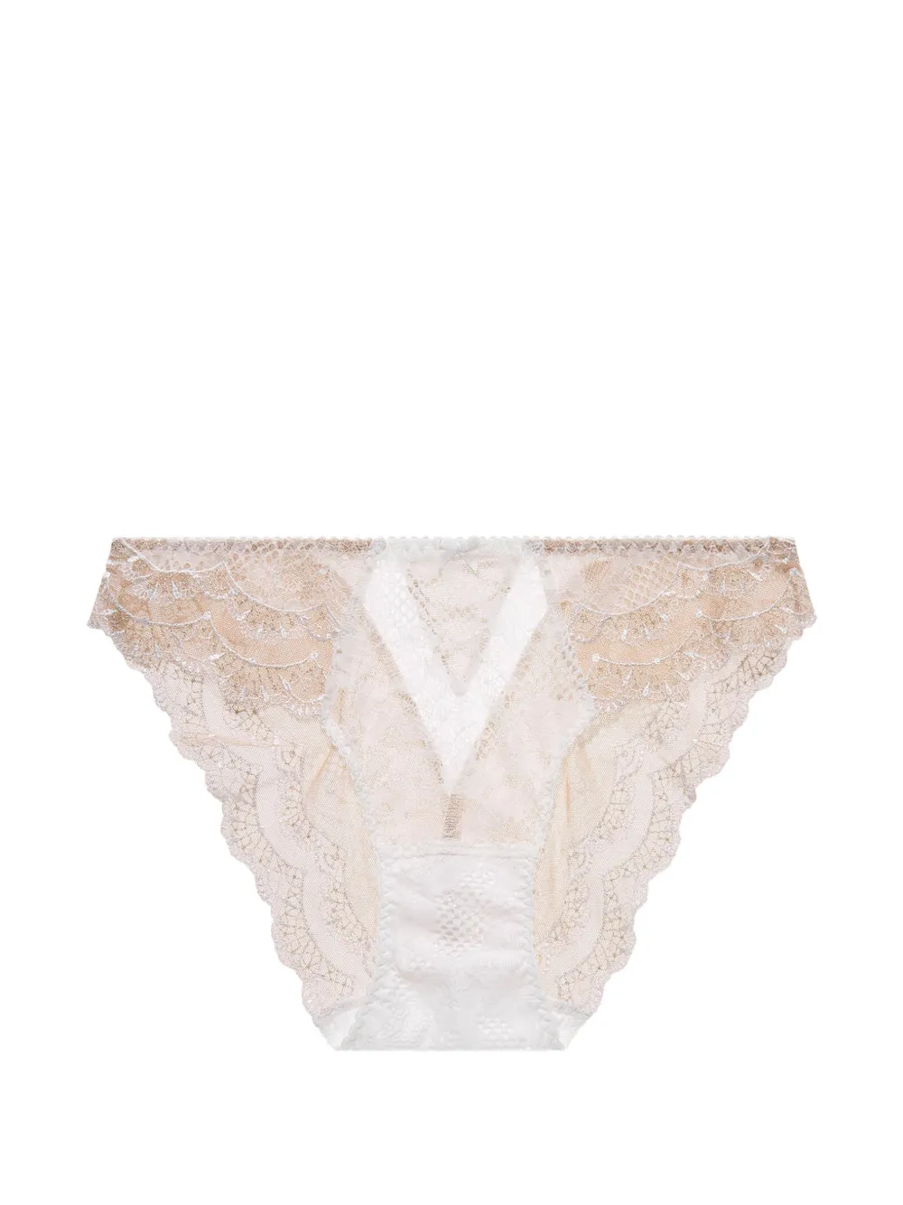 Aubade Slip Soleil Nocturne con ricamo in pizzo - Bianco