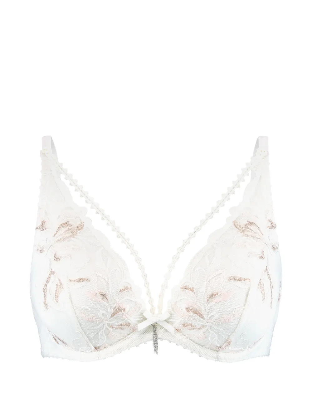 Aubade Reggiseno a triangolo Encre De Chine con ricamo - Bianco