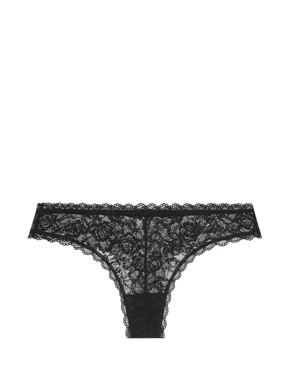 Aubade Rosessence Tanga aus Spitze - Schwarz