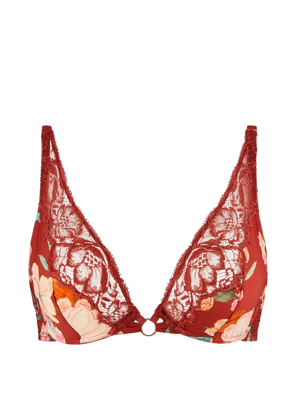 Aubade Reggiseno Sweetfolk a fiori - Rosso