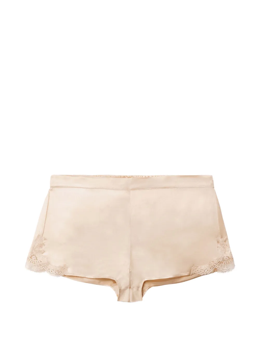 Aubade Toi Mon Amour Pyjama-Shorts mit Spitzenbesatz - Nude