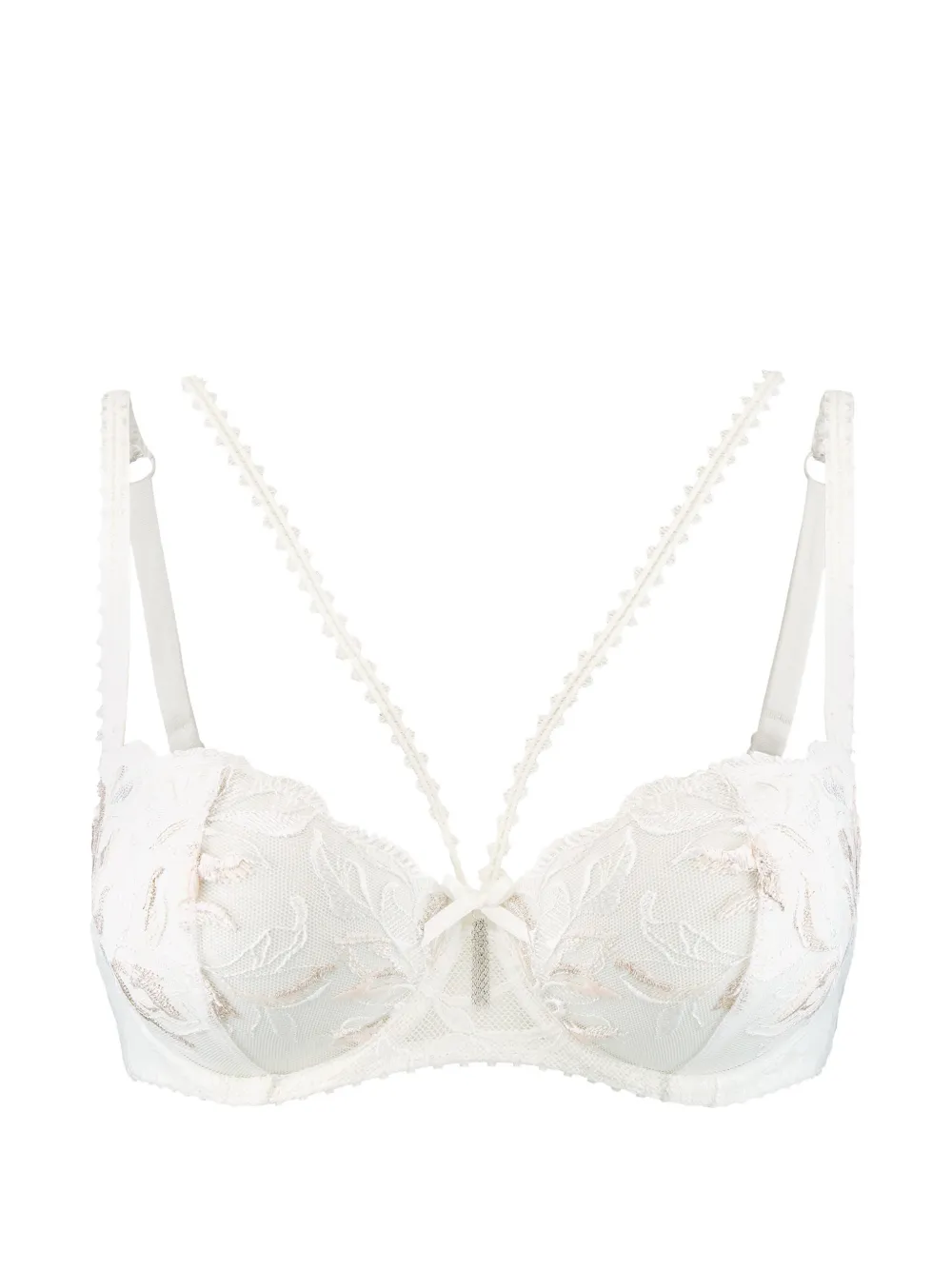 Aubade Encre de Chine embroidered lace-trim bras