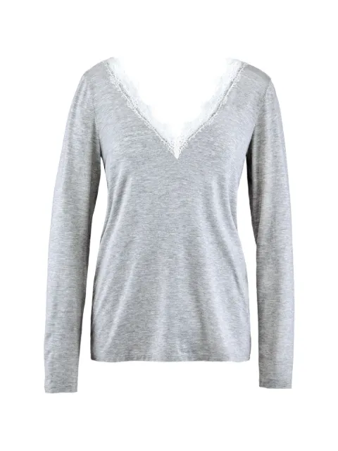Aubade Sweet Bliss lace-trim pyjama top