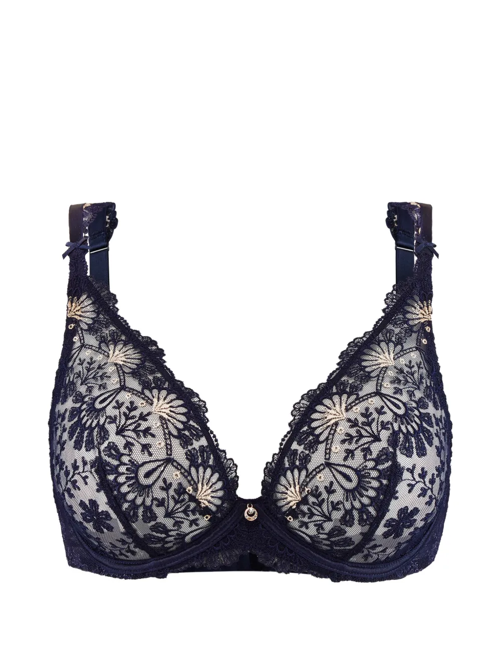 Aubade Art of Ink Triangel-BH - Blau