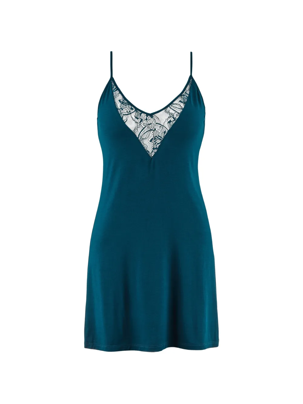 Aubade robe-nuisette Lazy Days bordée de dentelle - Bleu Aubade robe-nuisette Lazy Days bordée de dentelle - Bleu