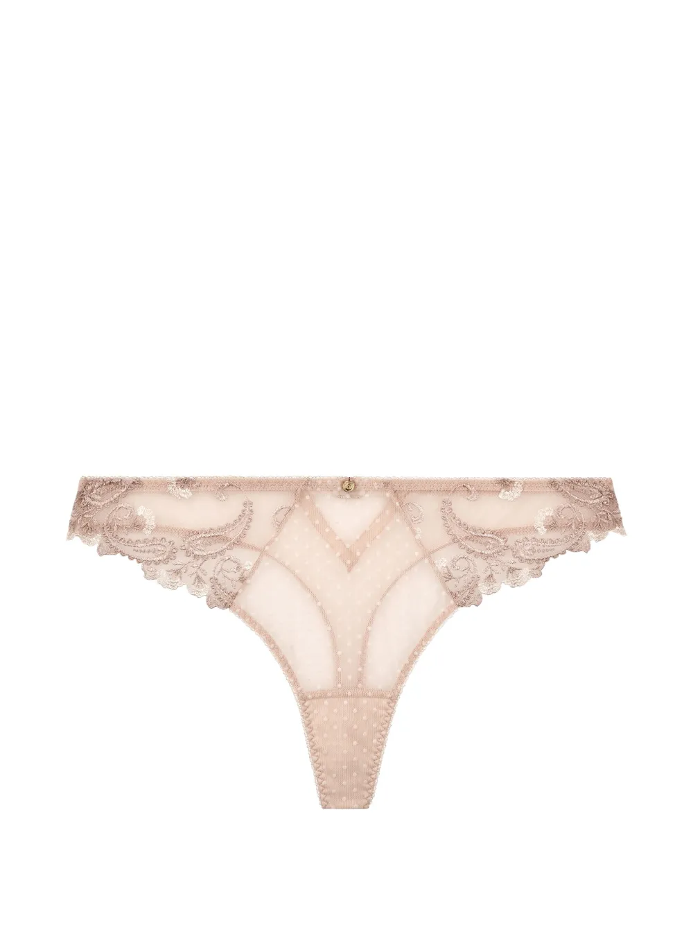 Aubade Velvet Memories embroidered thong