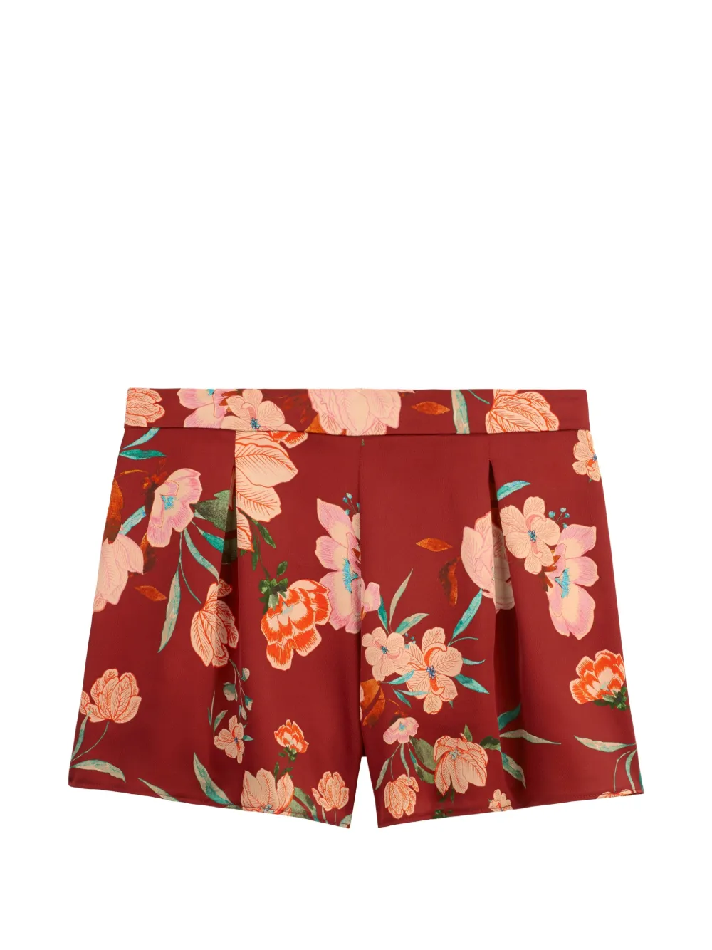 Aubade short de pyjama Sweet Folk à fleurs - Rouge