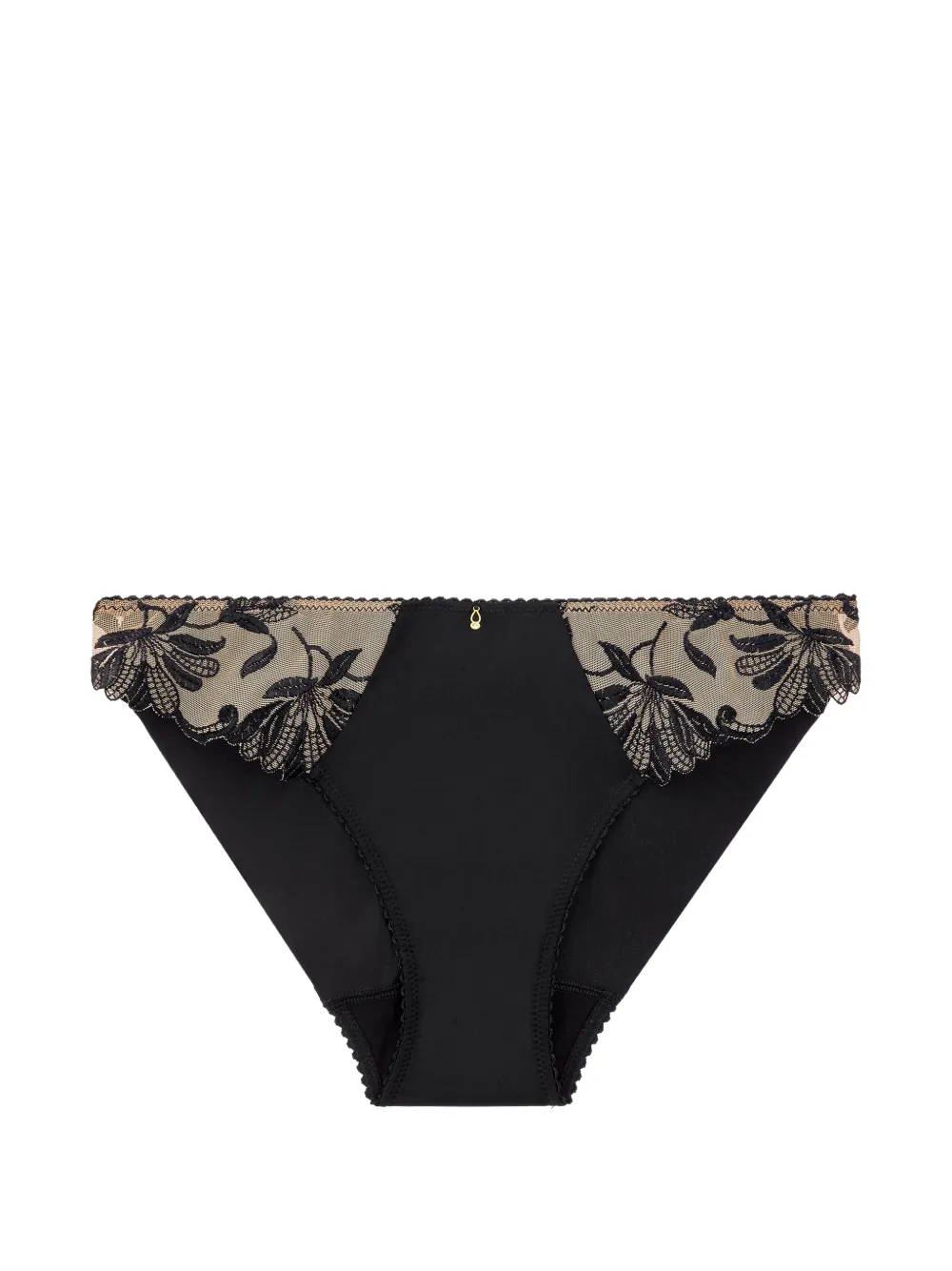 Aubade Lovessence Slip mit Blumenstickerei - Schwarz