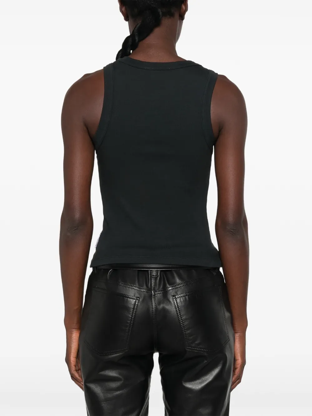 DES PHEMMES Verfraaide tanktop Zwart