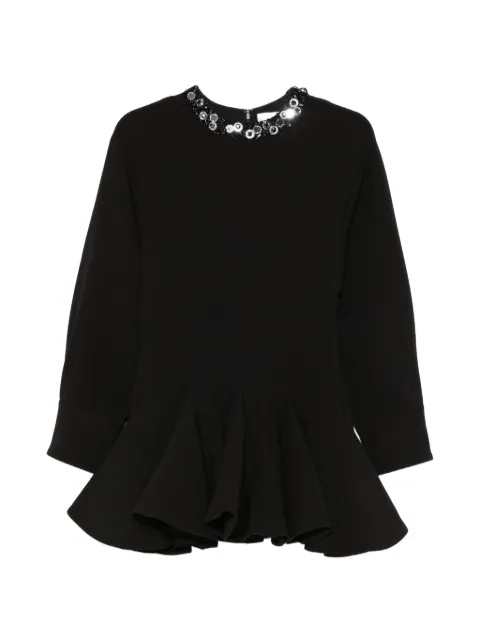 DES PHEMMES embellished flared mini dress