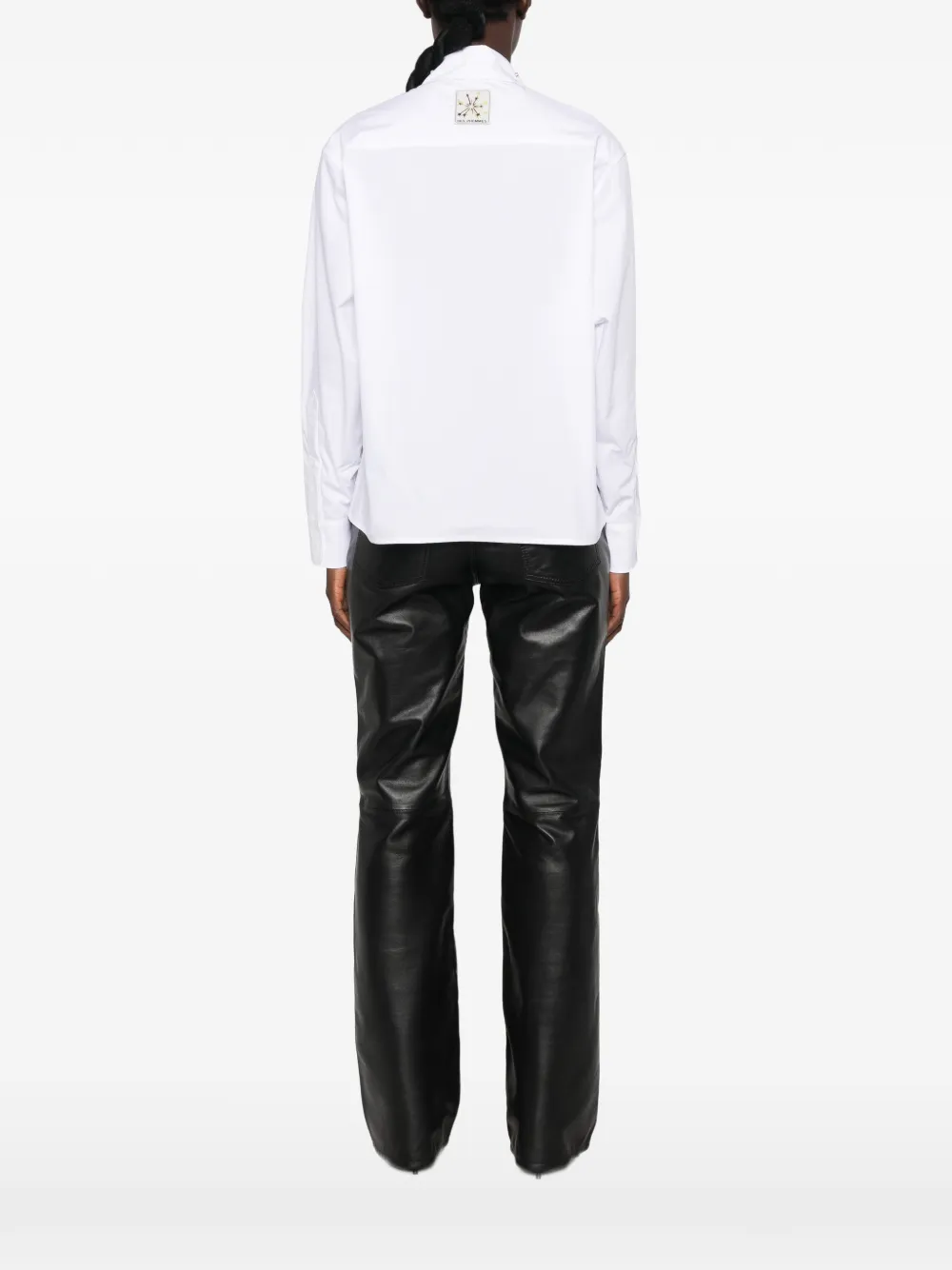 DES PHEMMES Blouse verfraaid met kristal Wit