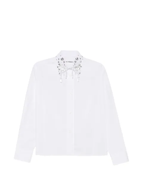 DES PHEMMES crystal-embellished shirt