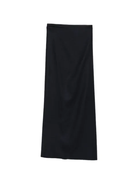 Dusan sarong-style flannel skirt